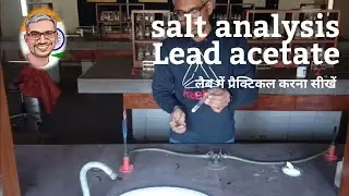 Lead acetate । salt analysis
