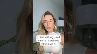 THIS warning sign could mean a migraine is on its way🚨 #migraine #migrainesymptoms