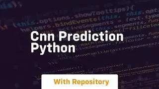 cnn prediction python