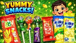 ASMR Most Popular Candys / some lots of colorful rainbow lollipop candy / unpacking chocolate eat 😋 
