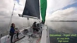 Video Gennakker sat i ingen vind.