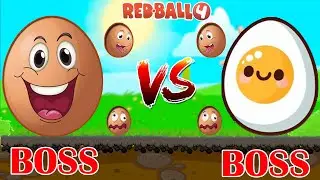 Big Red Ball 4 vs Egg Ball All Level Mixup Stage 41