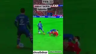 FIFA 23 leaked gameplay. Lionel Messi horrendous tackle Fabinho! #leak #fifa23 #lionelmessi #fabinho