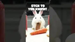 Rabbit Tries Gen Z's Protein Craze #ProteinCraze #FunnyRabbit #GenZTrends #ViralShorts #BunnyLife