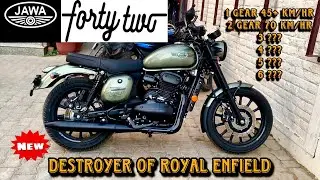 My first ride experience on Jawa 42 2023 Model😍 || Jawa 42 VS Yezdi Roadster 🏍️#jawa #jawa42bs6