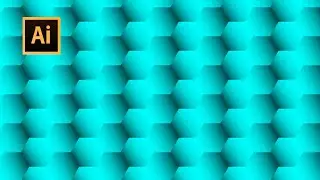How To Make Aqua Color Hexagonal Pattern in Adobe Illustrator