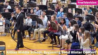 Beginning Band Winter Concert by students of Killian Middle School