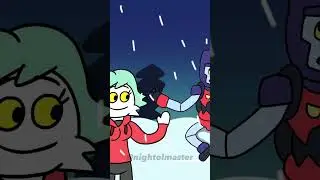 How was your first snow, Big guy? #shorts #fyp #cartoons #animation