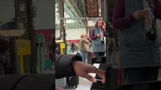Moonlight sonata 1er mouvement #publicreaction #pianoengare #moonlightsonata