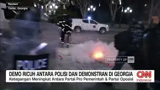 Demo Ricuh Antara Polisi Dan Demonstran Di Georgia