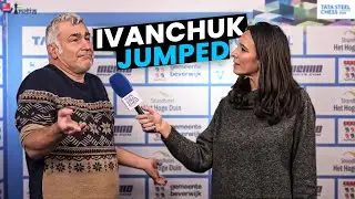 Ivanchuk's epic jump after scoring his first win at Tata Steel Challengers 2026!