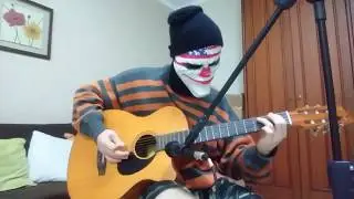 Heavy guitar riffs, but played in a acoustic