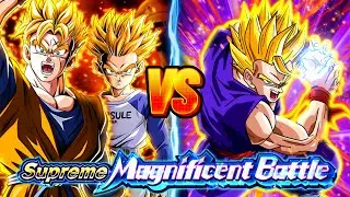 LR INT SSJ FUTURE GOHAN AND TRUNKS VS GOHAN (TEEN) SUPREME MAGNIFICENT BATTLE | DBZ Dokkan Battle