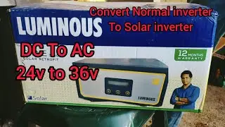 HOW TO CHANGE NORMAL INVERTER TO SOLAR INVERTER . SOLAR RETROFIT BY #luminous #solarsystem #retrofit