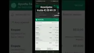 #empates #bet365 #betfair #tripla #odds 40.09 #X-24