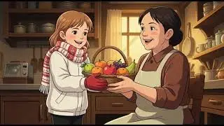 A Quiet Winter Day at Home &mdash; Cooking, Kindness & a Cat Named Olivia | Ghibli-Style Story🏕️❄️#ghibli 