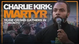 Charlie Kirk Rally Yonge-Dundas Square in Toronto