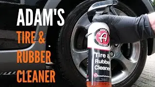 How To Clean Your Car Tires with Adam's Tire & Rubber Cleaner (ASMR) #exteriordetailing