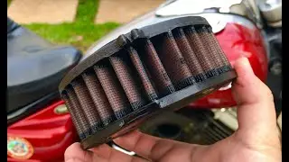 Como limpar filtro de ar esportivo em casa - Drag Star 650