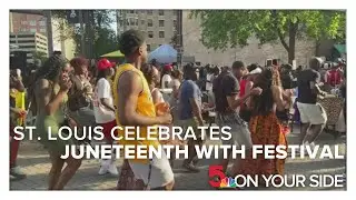 St. Louisans celebrate Juneteenth at downtown festival