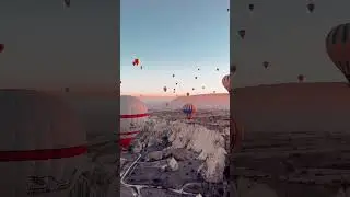 Cappadocia: Where Romance Meets the Skies - A Drone Journey #drone #turkey #aerialview #shorts