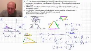10. Geometria - hasonlóság, háromszög, hasonlósági arány, váltószög, csúcsszög, gyök