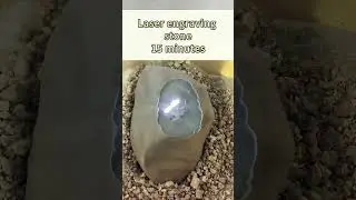 Laser carving turns ordinary stone into art🎨#laserengraving #diy #custom #smallbusiness