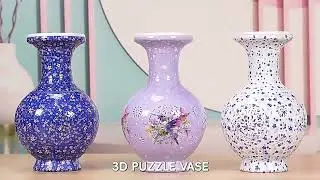 LED Flower 3D Puzzle Vase for Home Office Decor #creativecrafts #puzzle #gift #3dpuzzles #homedecor