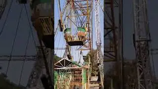 sky swinger in Indian fair #fun #fair #mela #toy #jhula #india #village #child #baby #colourful