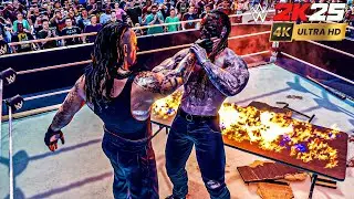 UNDERTAKER VS  NIGHTMARE TABLES CHAIRS LADDERS WWE 2K25 LEGEND MODE GAMEPLAY