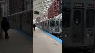 Chicago Brown Line Elevated Train Is Coming