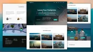 Create A Responsive Tour & Travel Agency Website Design Using HTML / CSS / JAVASCRIPT | Step By Step