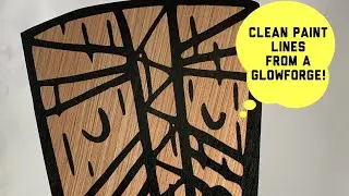 How to use the Glowforge to get clean paint lines
