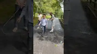 Kid Sprays Gilsonite on a Man&rsquo;s Face