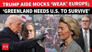 Trump Aide Laughs At ‘DUMB’ EU, ‘Greenland Can’t Survive If US…’ | POTUS’ Tariff War Gets Support