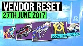 Destiny | WEEKLY VENDOR RESET! - Best Vendor Gear & All 100% Stat Roll Armor! (27th June)
