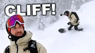 Snowboarding Here Is Scary - Cliffs, Drops & Traps