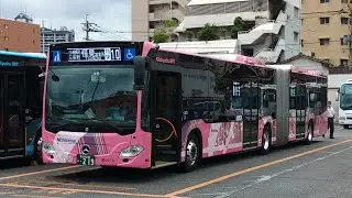 西鉄バス北九州小倉営業所発　行先番号 特快１０番 恒見営業所行　連節バス路線