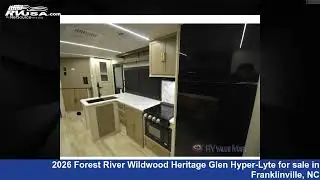 2026 Forest River Wildwood Heritage Glen Hyper-Lyte Travel Trailer RV For Sale in Franklinville, NC