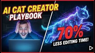 AI CAT CREATOR PLAYBOOK: Slash Editing Time 70% & Scale Your Channel FAST (FREE Tools)