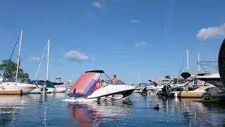 City of Barrie Marina, Looking onto Lake Simcoe, Canada