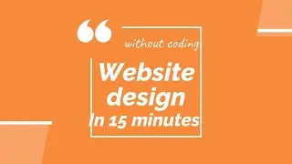How to create free website | website design  without coding | Lock down time for website design