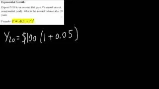 Example Exponential Growth (Step by Step)