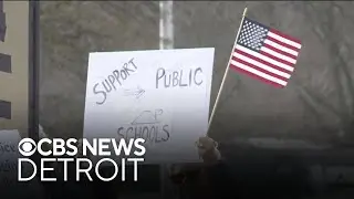 Protest in Royal Oak directed to education policies