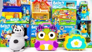 Bluey Toy Collection Unboxing Review 🐾 Chattermax Figure Carrying Case & Bluey Mini Home Playset