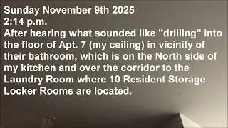 25 11 22 SAT NOV MOLD in Storage Room Under Apt 7 Bathroom