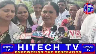 Sangareddy: Congress Sarpanch Candidate Door to Door Campaign for Election in Munipalli Village.