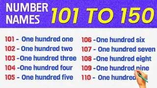 Number Names 101 to 150 || Numbers in words 101 to 150 || 101 to 150 Spelling