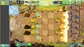 Kungfu Map Mini Games 08  Han Bronze Gargantuar Boss Plants vs Zombies 2 Chinese