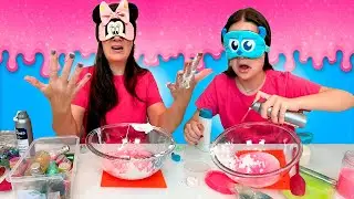FIZEMOS SLIMES DE OLHOS VENDADOS E OLHA NO QUE DEU 🤣